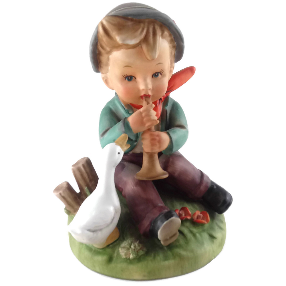 ERICH STAUFFER Boy and Duck Figurine